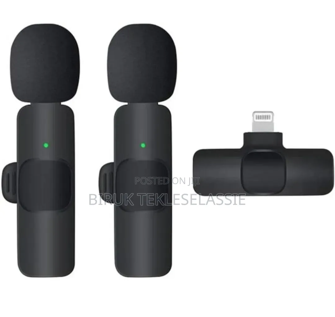 For iPhone Lightning Dual Mic Microphone