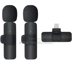 For iPhone Lightning Dual Mic Microphone