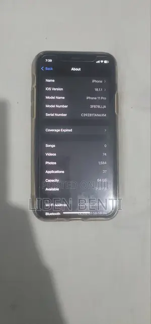 Apple iPhone 11 Pro 64 GB Black