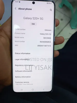 New Samsung Galaxy S20+ 5G 256 GB Gray