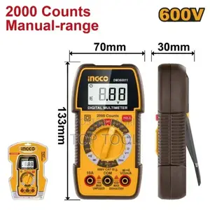 ,INGCO DM36002 ዲጂታል ማልቲሜትር 4000-Count True RMS