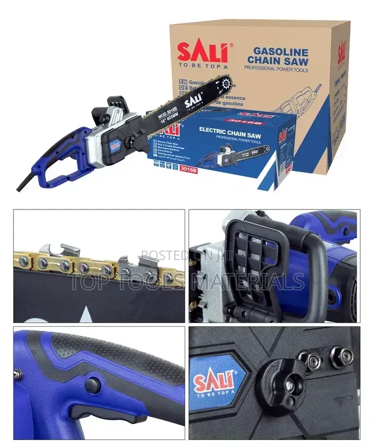 SALI 3020A የቤንዚን ቼንሶ (Gasoline Chain Saw) ሲሆን 2400 ዋት (2400W) ከፍተኛ ኃይል
