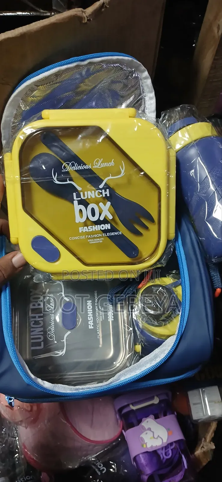 Fashion 1000ml የምሳ እቃ ከ Thermal Bag ጋር