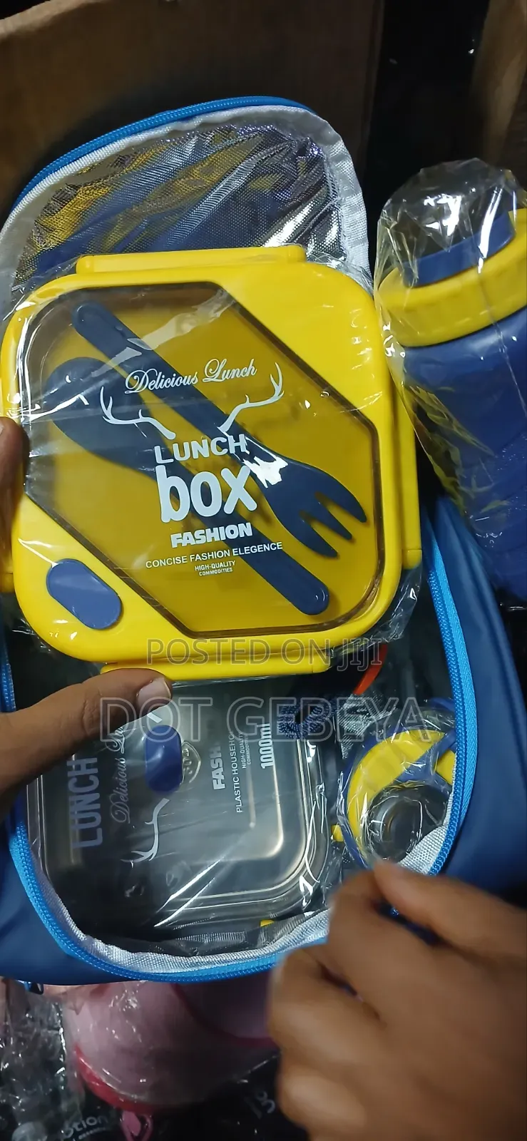 Fashion 1000ml የምሳ እቃ ከ Thermal Bag ጋር