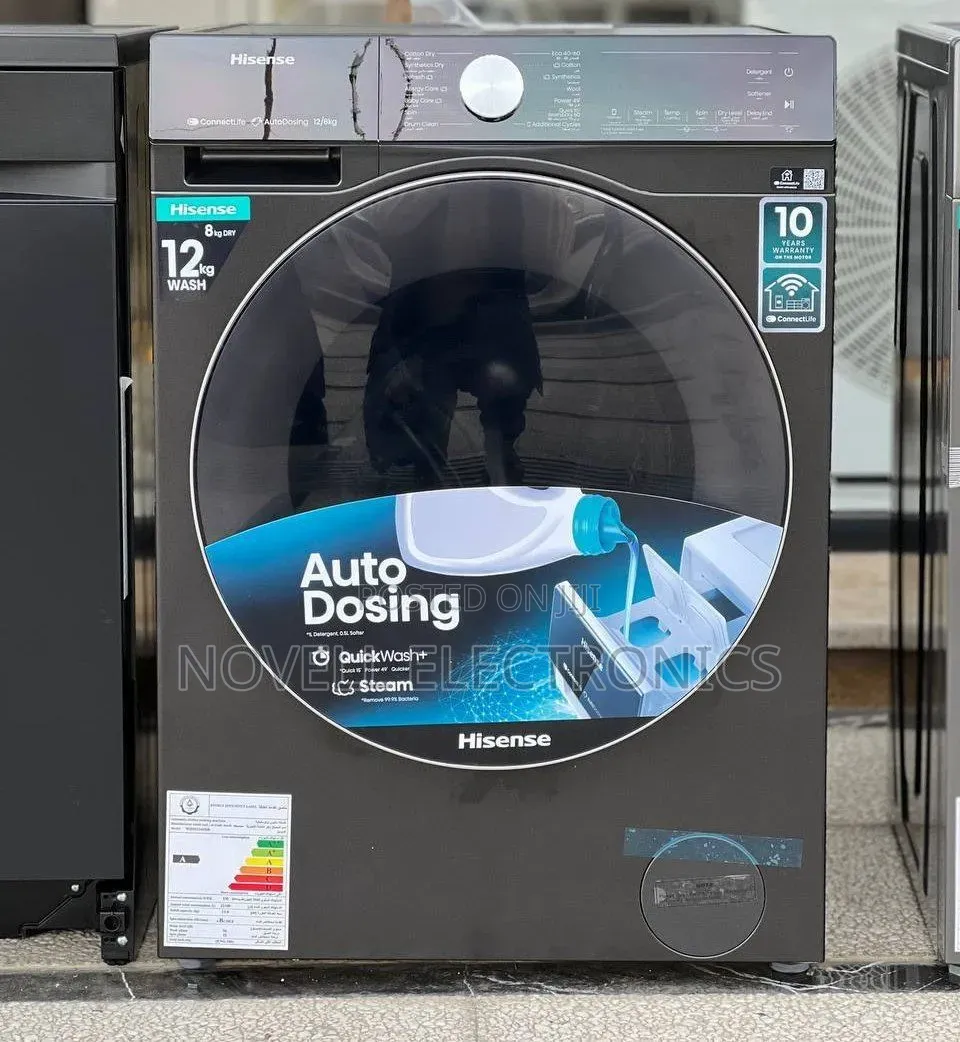 Hisense 12KG Front Loading Washing Machine - Auto Dosing