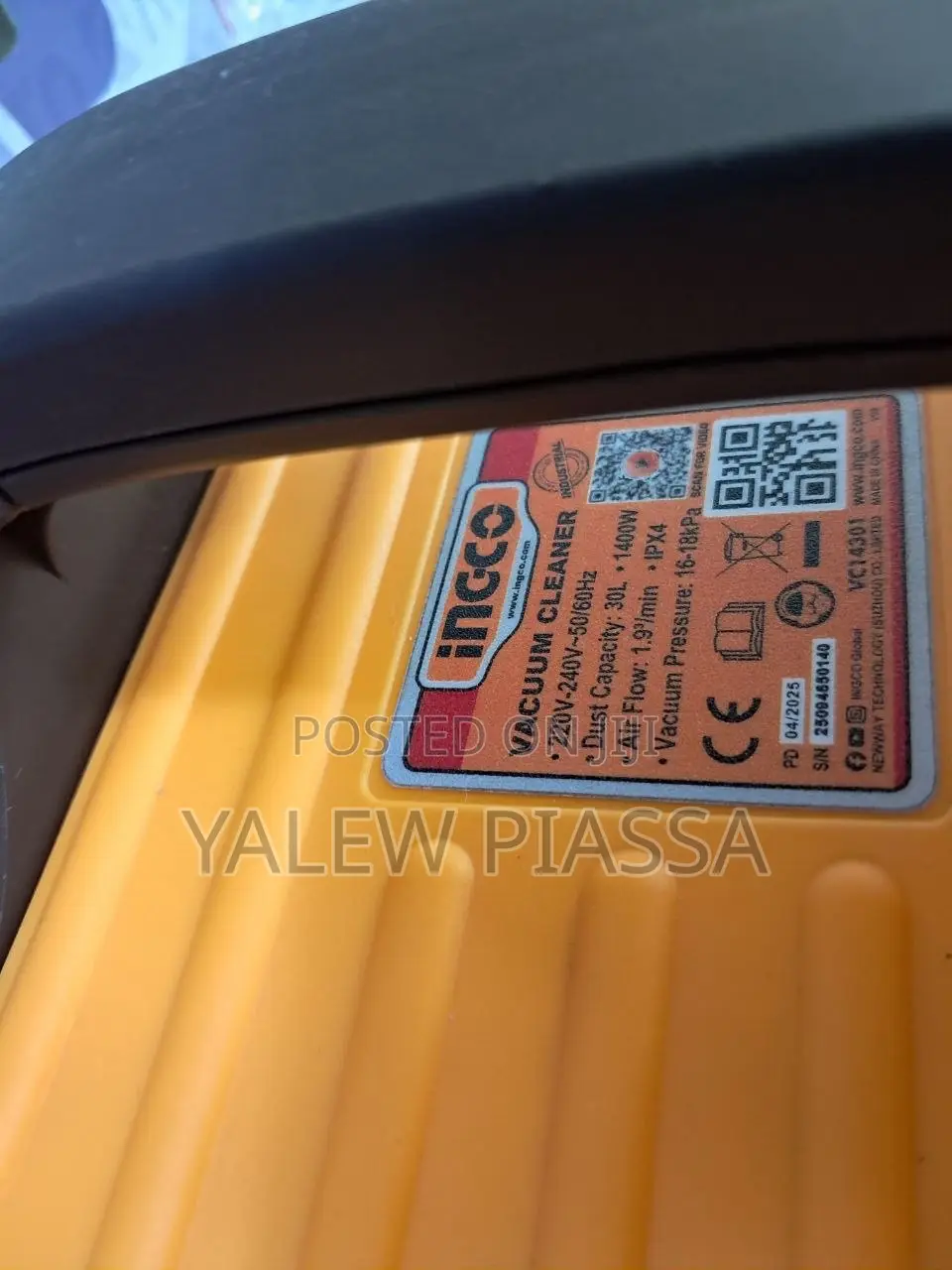 Inco Vacuum Cleaner 30 Liter