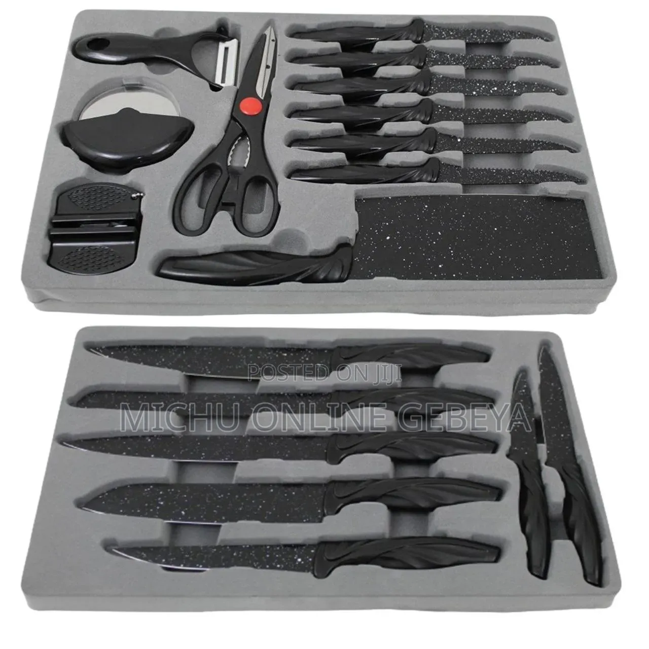 ኳሊቲ 18pcs ስል ቢላወች Zepter Quality Knife Set/ Free Delivery