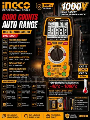 Ingco Digital Multimeter 1000V