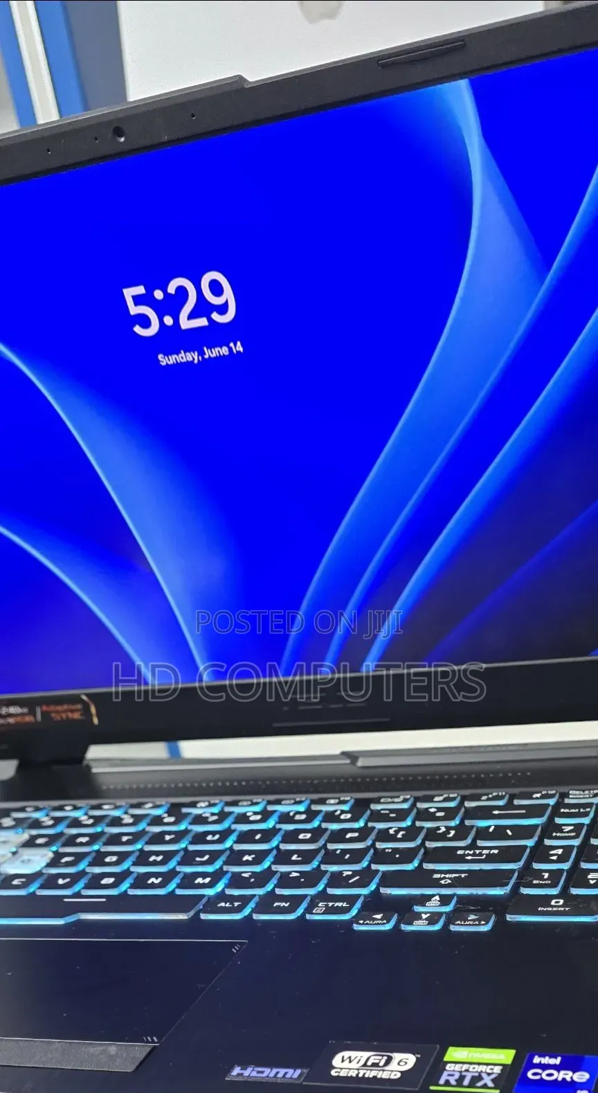 New Laptop Asus TUF Gaming F15 16GB Intel Core i9 SSD 512GB