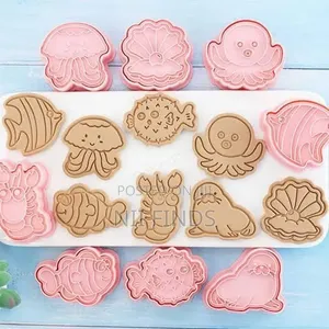 4pcs Baby Toys Biscuit Mold, Fondant Cake Decoration