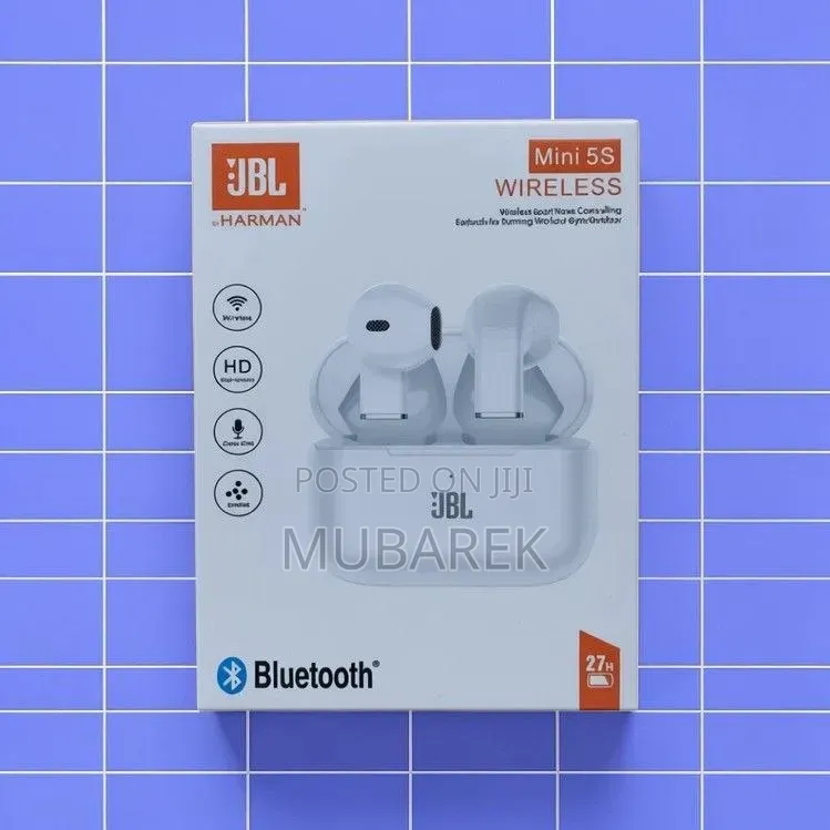 JBL Mini 5S Wireless Earbuds – HD Sound Noise Cancelling