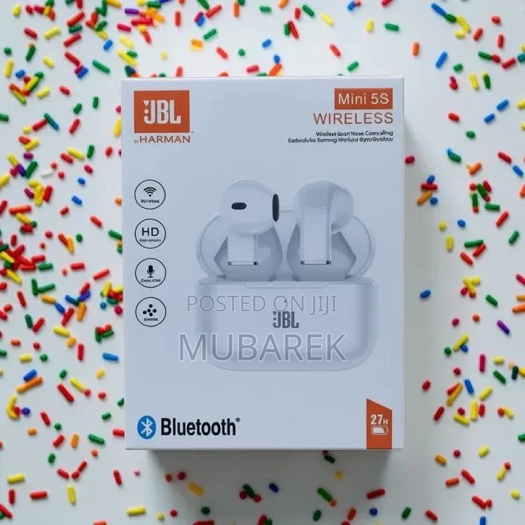 JBL Mini 5S Bluetooth Earbuds | 27 Hours Total Playtime