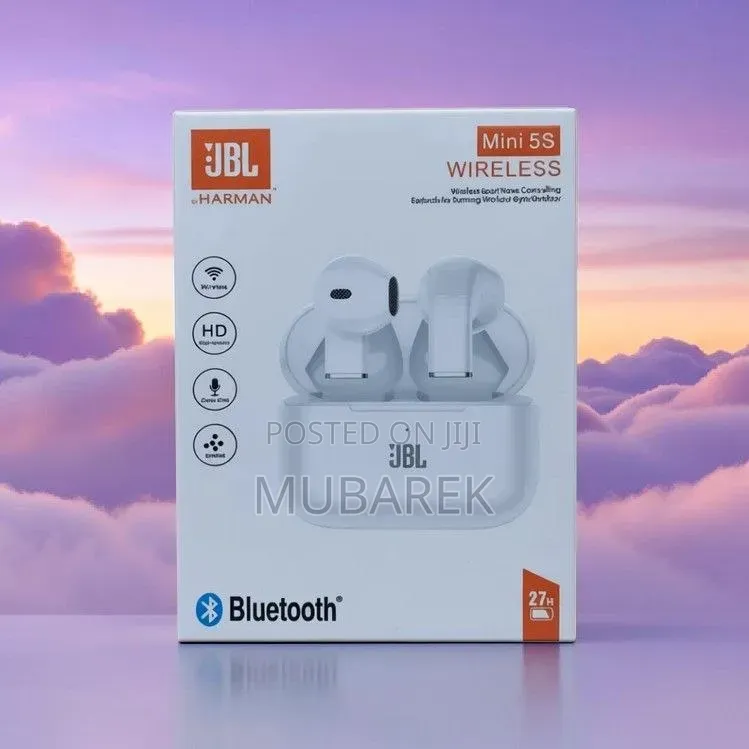 Ultra-Portable JBL Mini 5S Bluetooth Stereo Earbuds