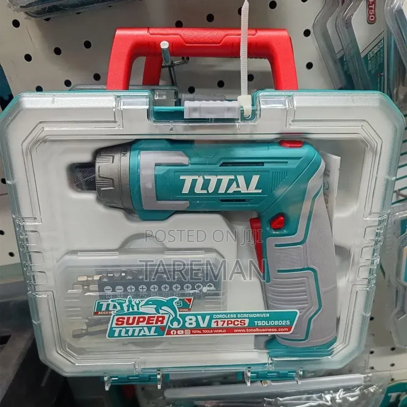 ፡Total Brand Lithium-Ion Cordless Screwdriver Kit,