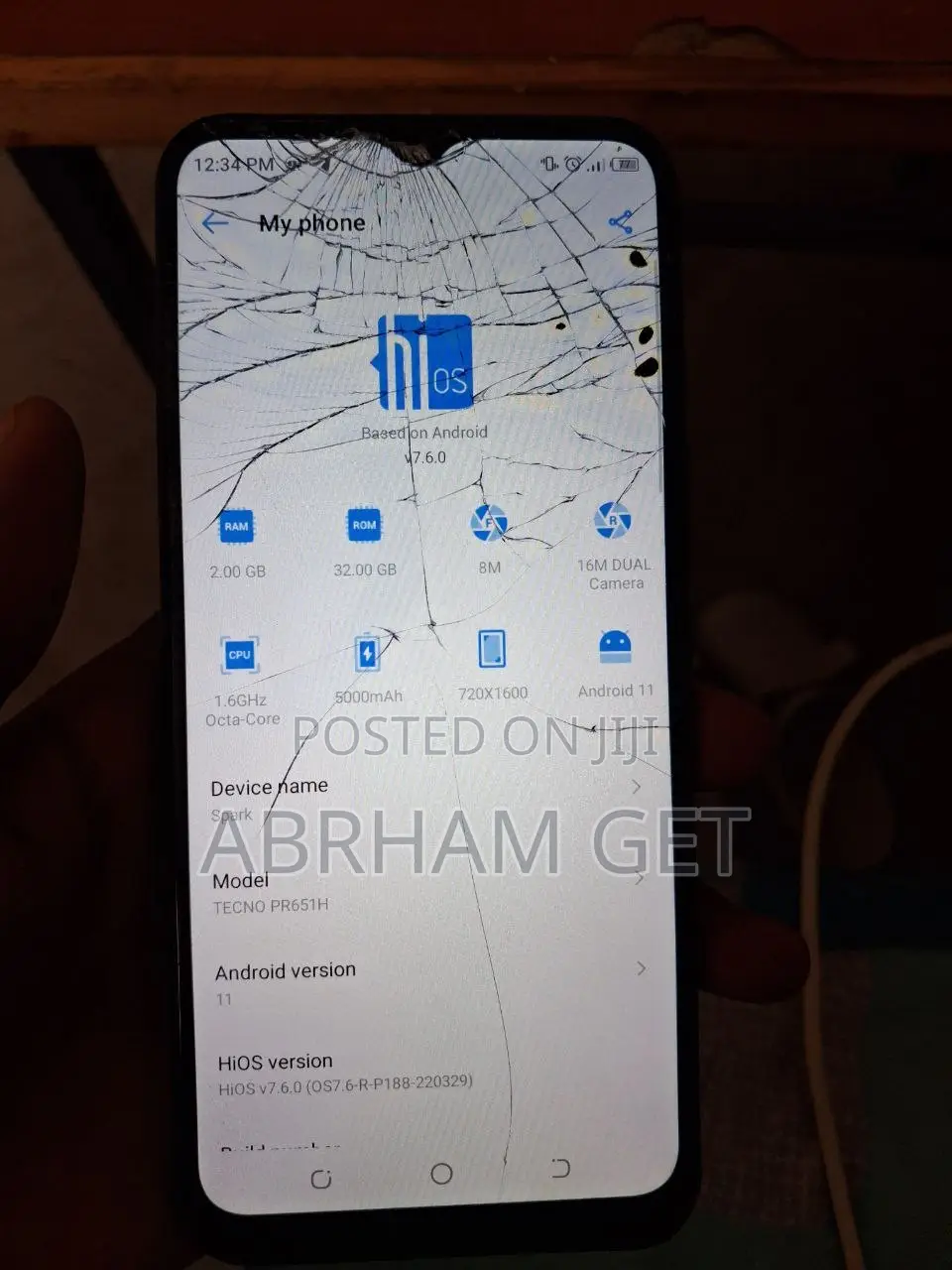 Tecno Spark 7 32 GB Black