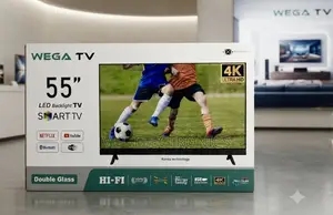 WEGA 55 Inch TV Ultra HD Smart LED TV – Netflix YouTube, Bluetooth