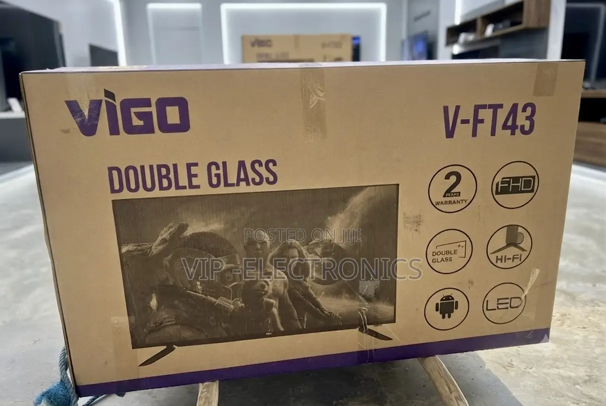 VIGO 43 Inch TV Double Glass Full HD Android LED TV