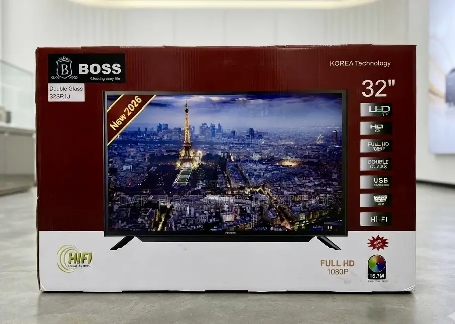 BOSS 32 Inch TV Double Glass Full HD 1080P LED TV (Korea Technology