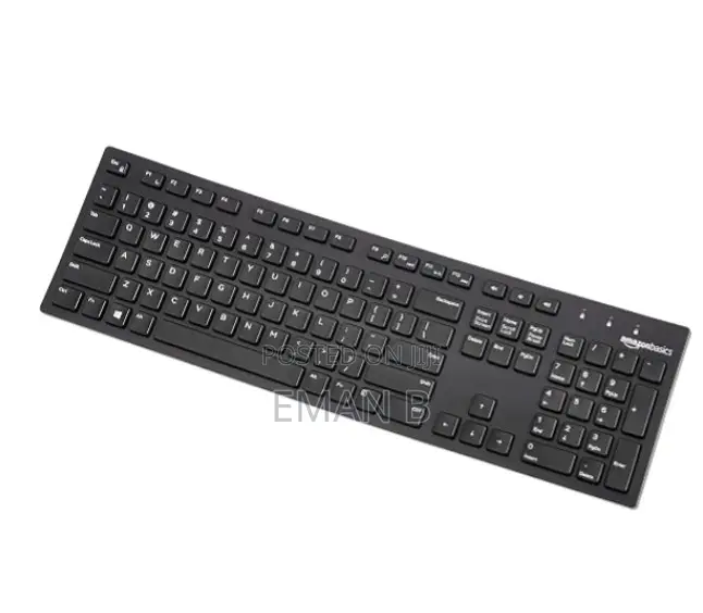 Basics Matte Black Wired Keyboard