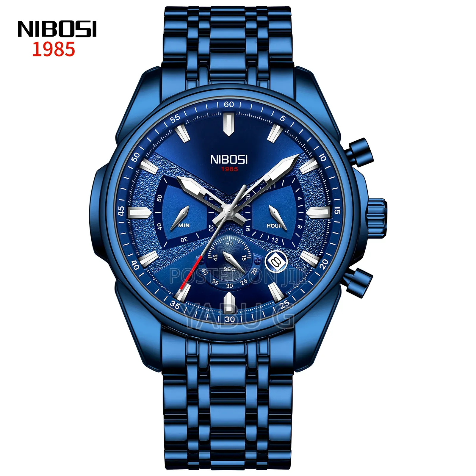 Nibosi New Luxury Brand Fashion Chronograph Quartz Men Watch Business
