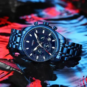 Nibosi New Luxury Brand Fashion Chronograph Quartz Men Watch Business