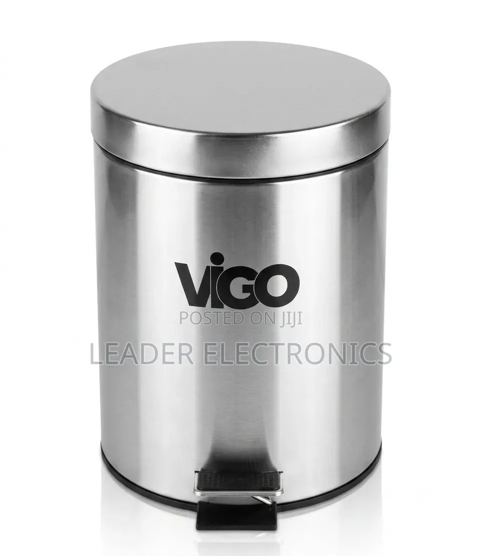 Vigo Stainless Steel Waste Bin 5 Liter – Stylish, Durable Hygienic