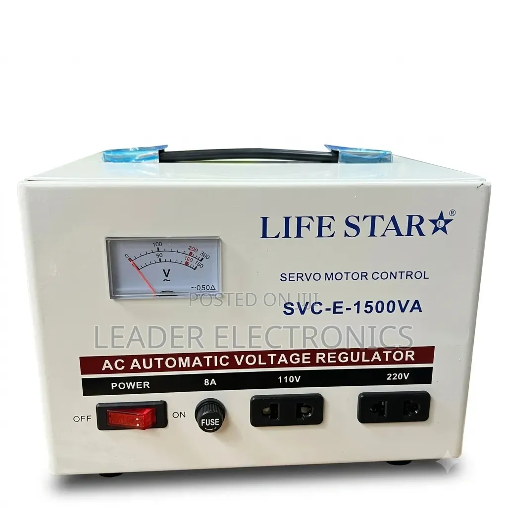 Lifestar Servo Motor Control Stabilizer 1500VA – Reliable Voltage