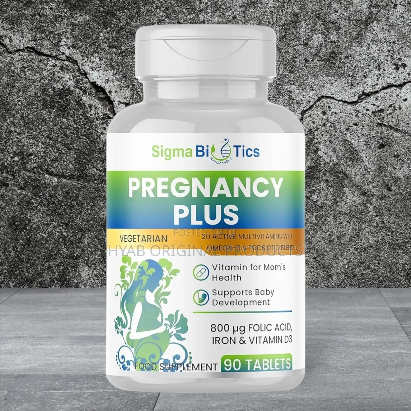 Pregnancy Multivitamin | 800 Μg Folic Acid, Iron, Vitamins D3 and C,