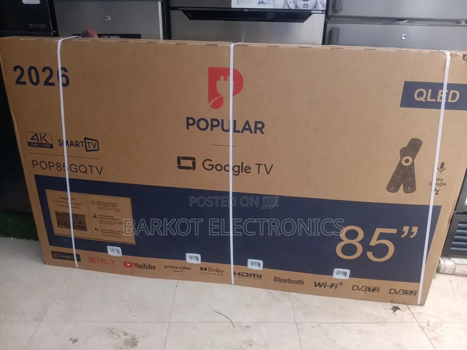 Popular Smart 85 Inch Googel TV Gq TV Andraid Framless