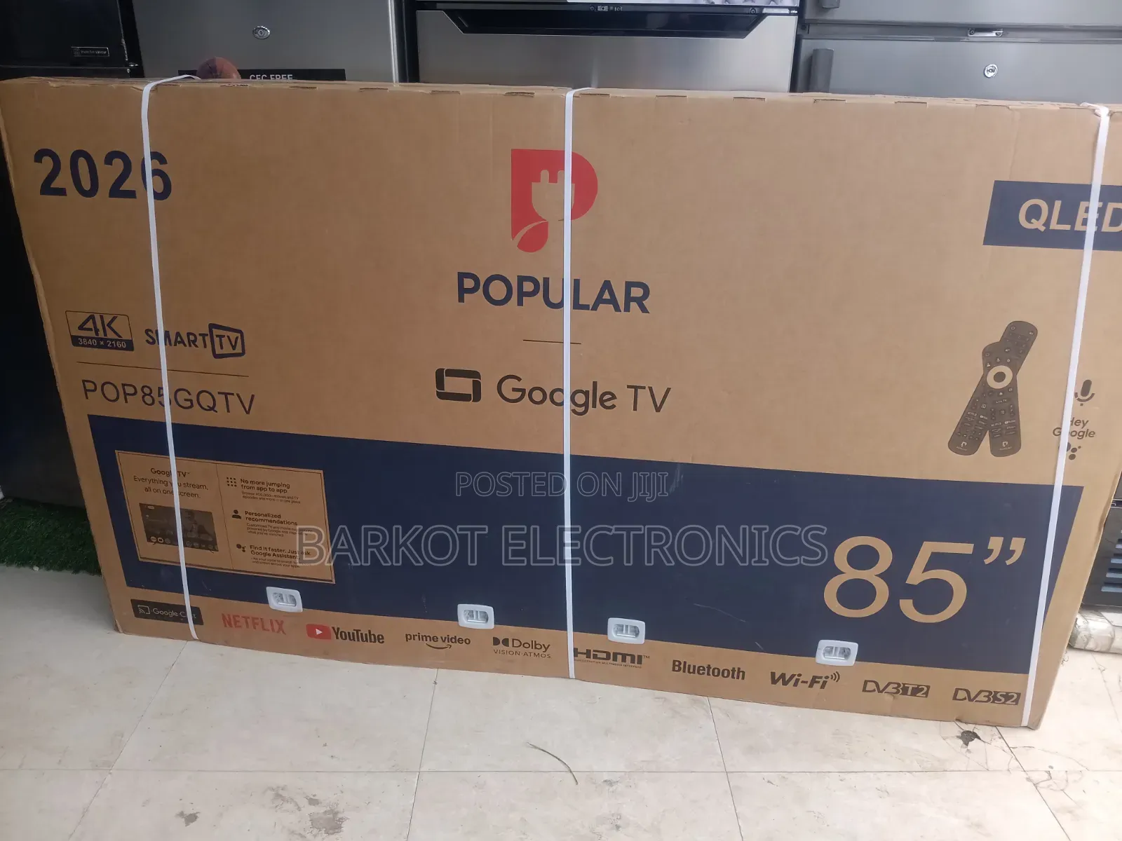 Popular Smart 85 Inch Googel TV Gq TV Andraid Framless