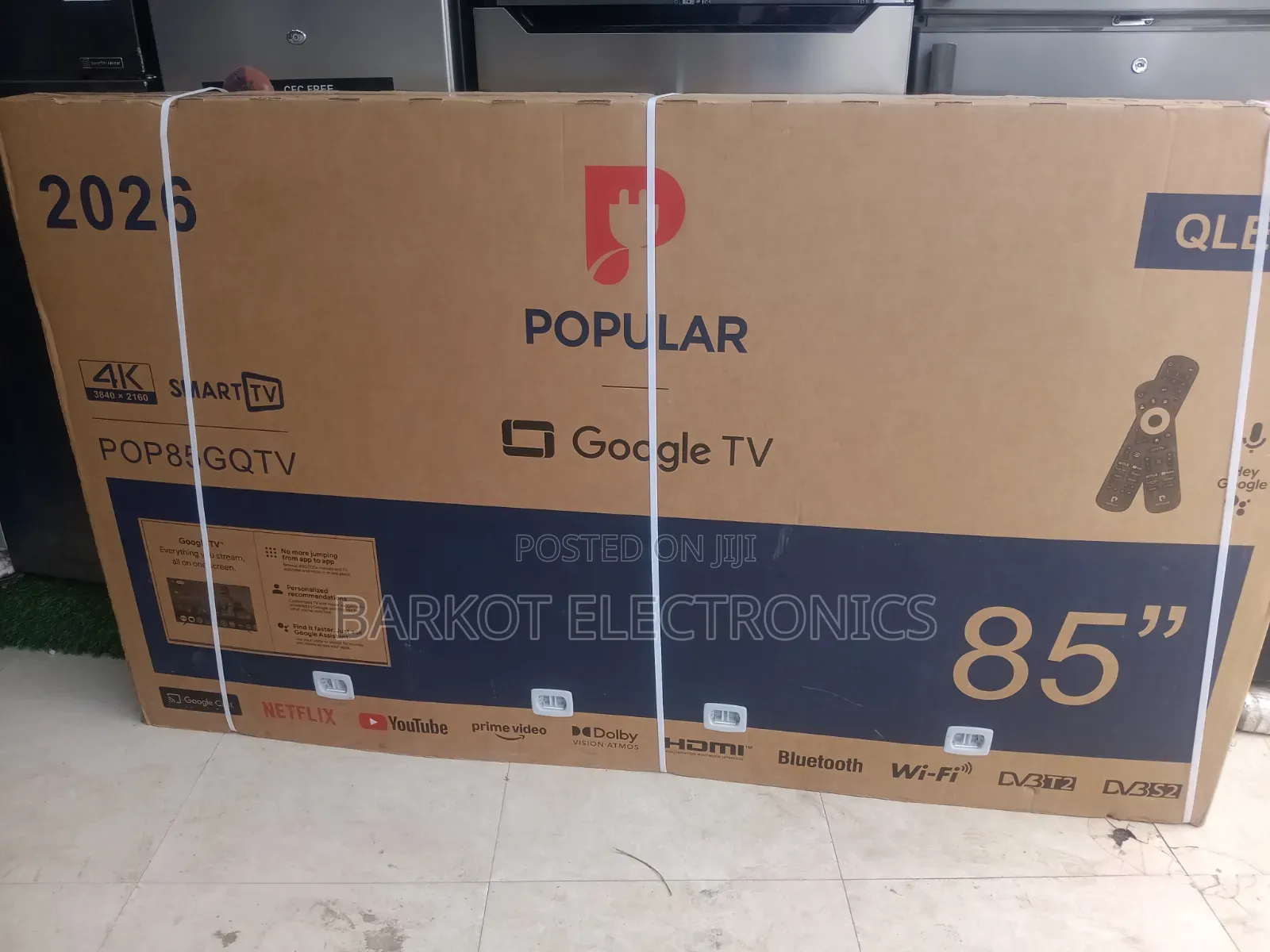 Popular Smart 85 Inch Googel TV Gq TV Andraid Framless