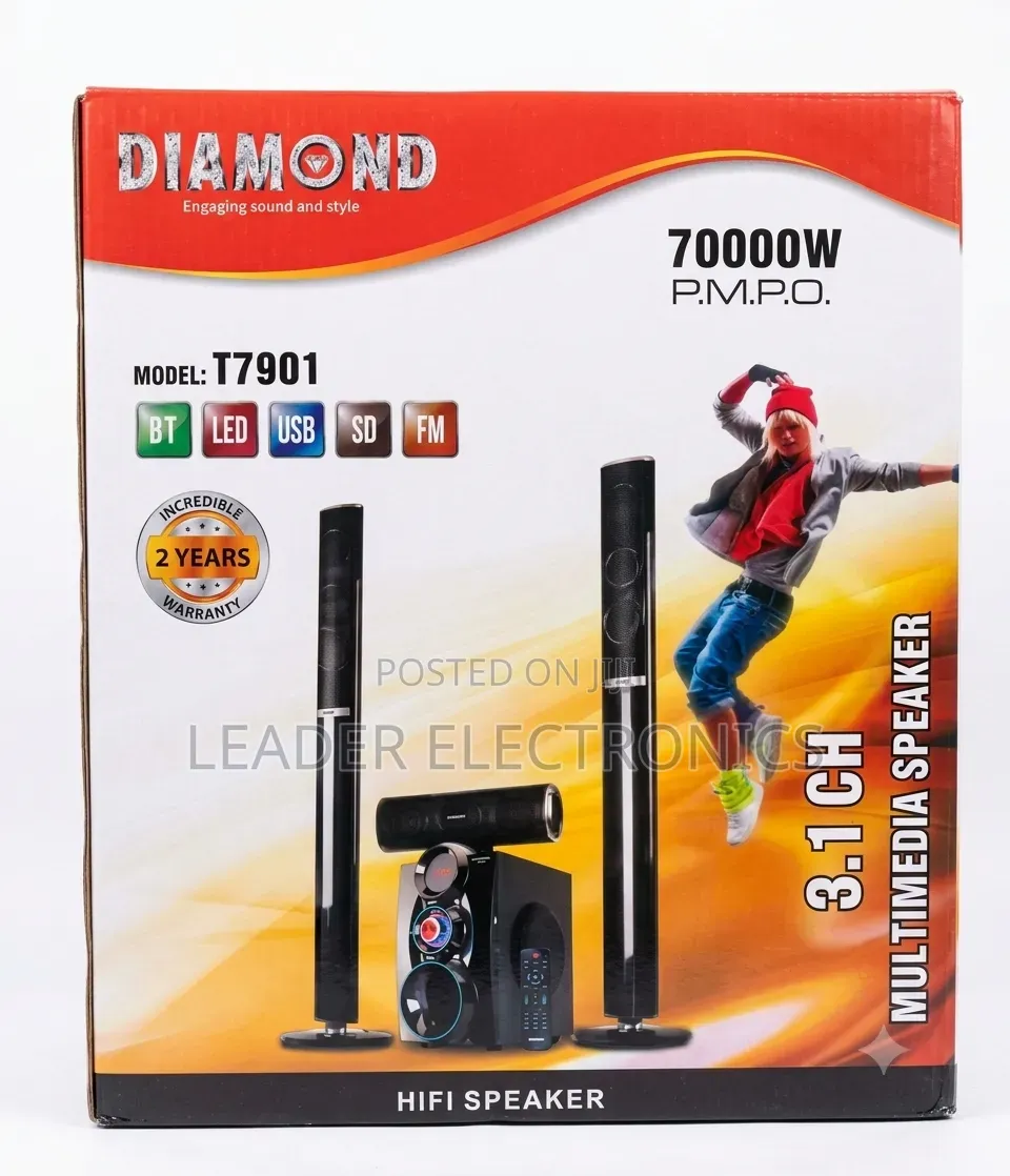 Diamond 3.1CH Multimedia Speaker System – Powerful Home Theater Sound