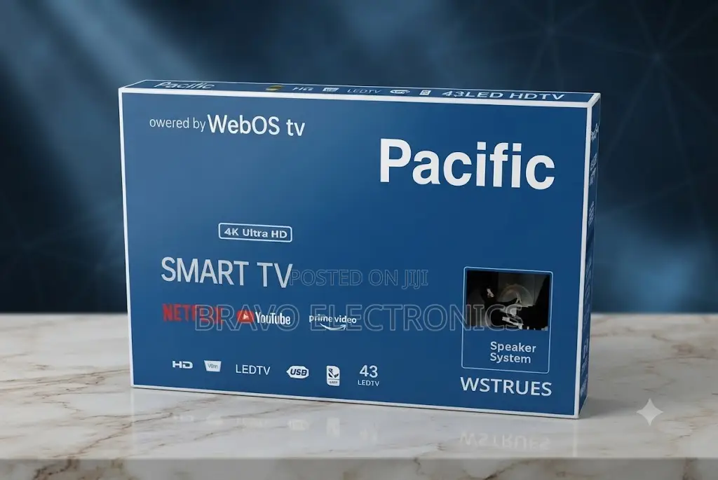 Pacific 43” Double Screen TV –Smart TV |