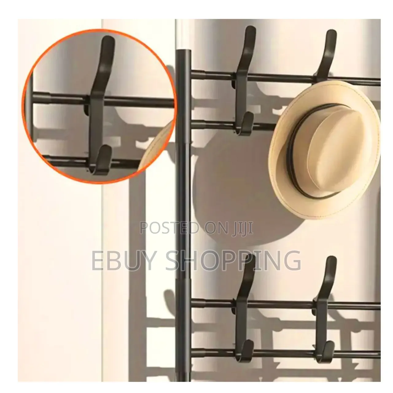 Extra-Tall Floor Rack With 5 Shelves – No Tools, Easy Installation