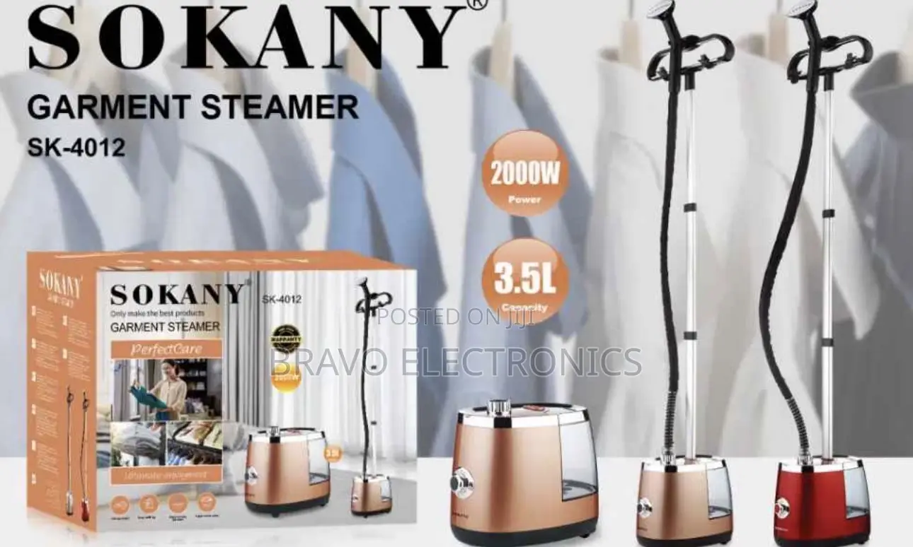 Sokany Vertical Garment Steamer – 3.5L | 2000W| Best Price in Addis