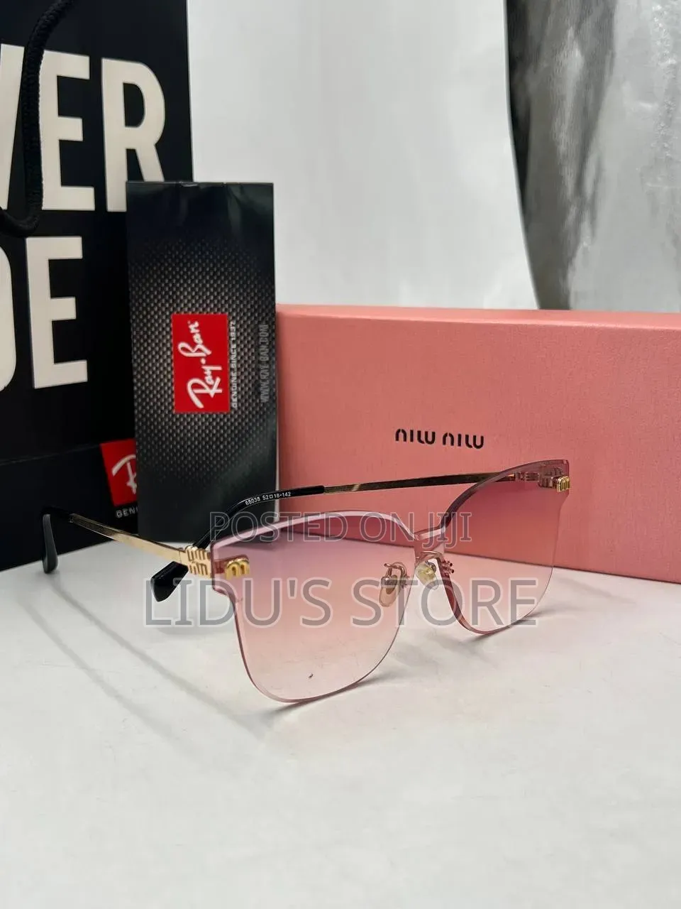 Unisex Luxury Rimless Sunglasses – UV400 Protection