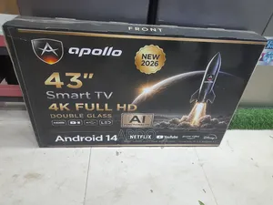Apollo Smart 43 Inch Andraid Doubel Gelass Secreen Adis2026 Qullali