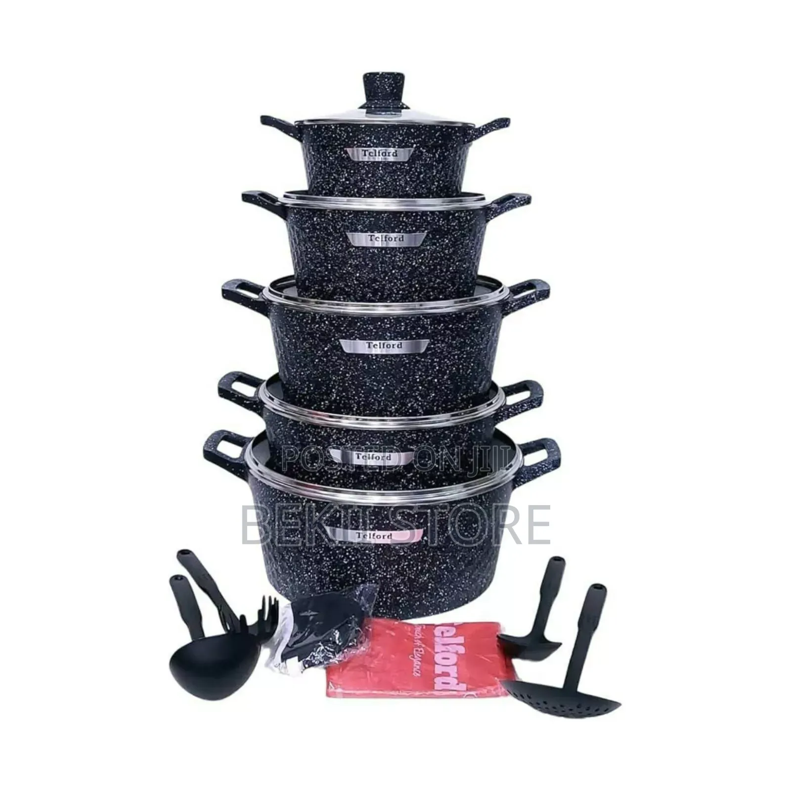 Telford Granite Coated Cookware Set የእንግሊዝ ምርት