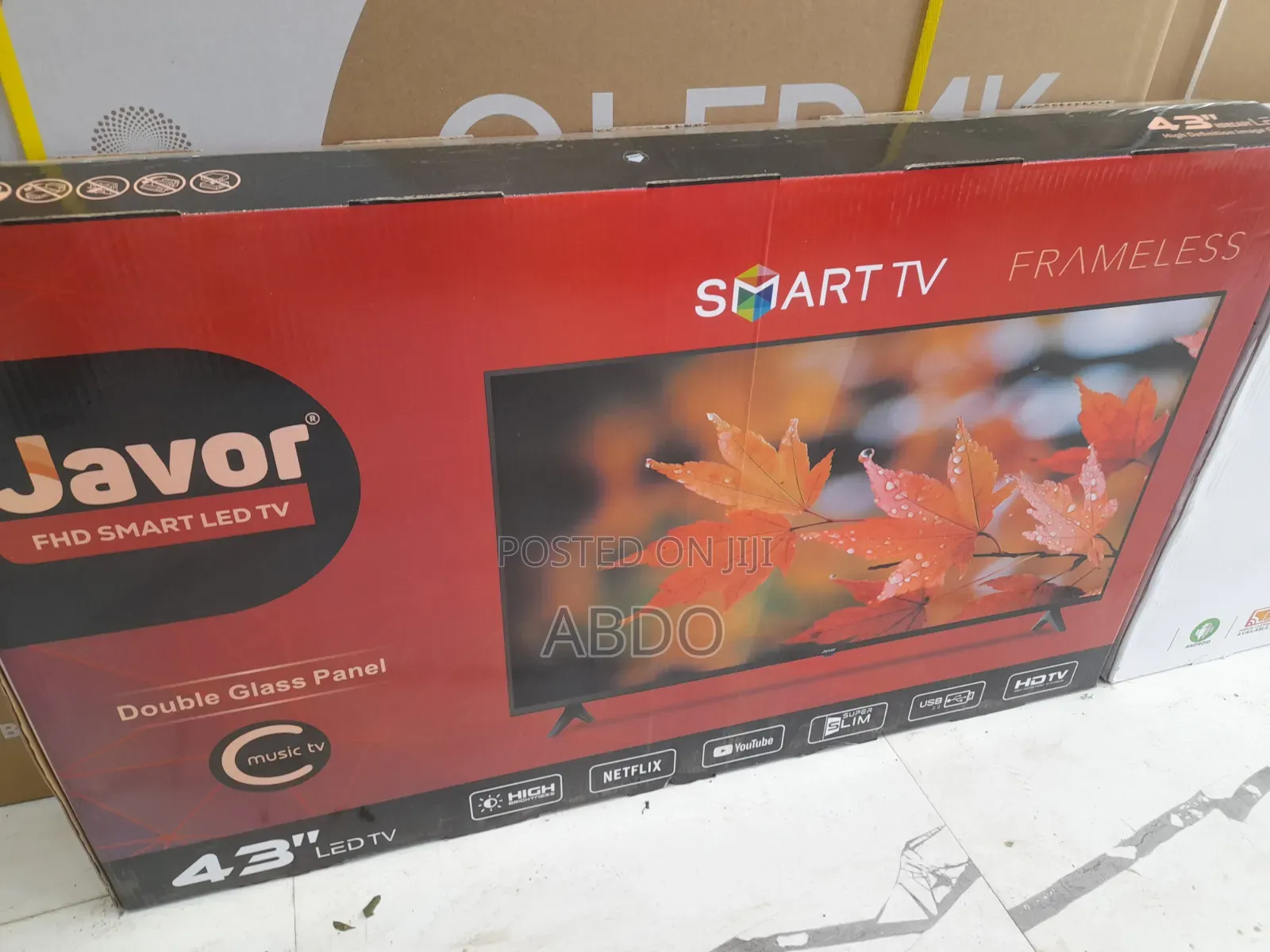 Javor Smart TV 43 Inch Andraid Framless Adis Brand 2026
