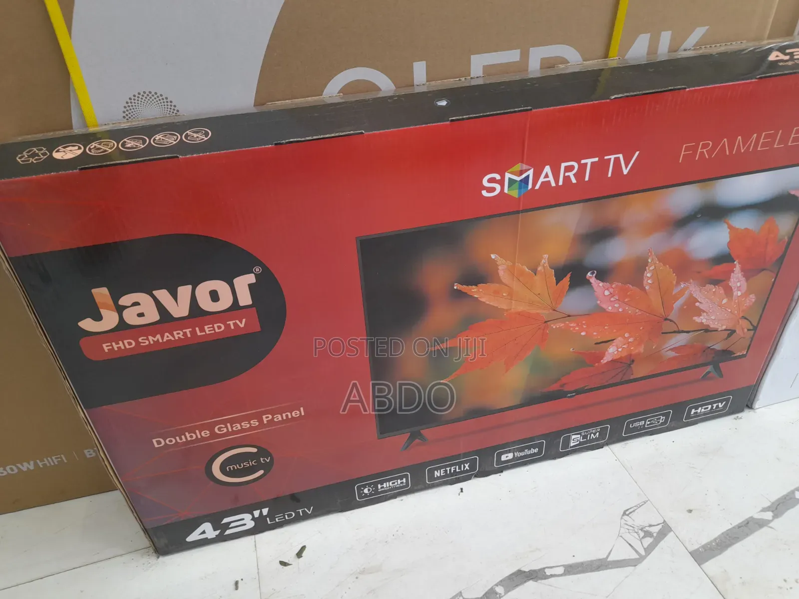 Javor Smart TV 43 Inch Andraid Framless Adis Brand 2026