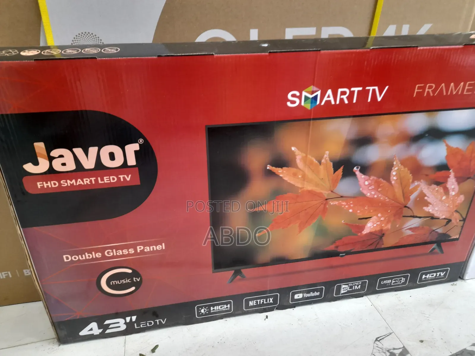 Javor Smart TV 43 Inch Andraid Framless Adis Brand 2026