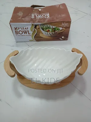 Oval Bowl With Stand