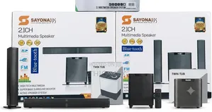 SayonApps 2.1CH Multimedia Speaker 16000W – Powerful Bass, Crystal