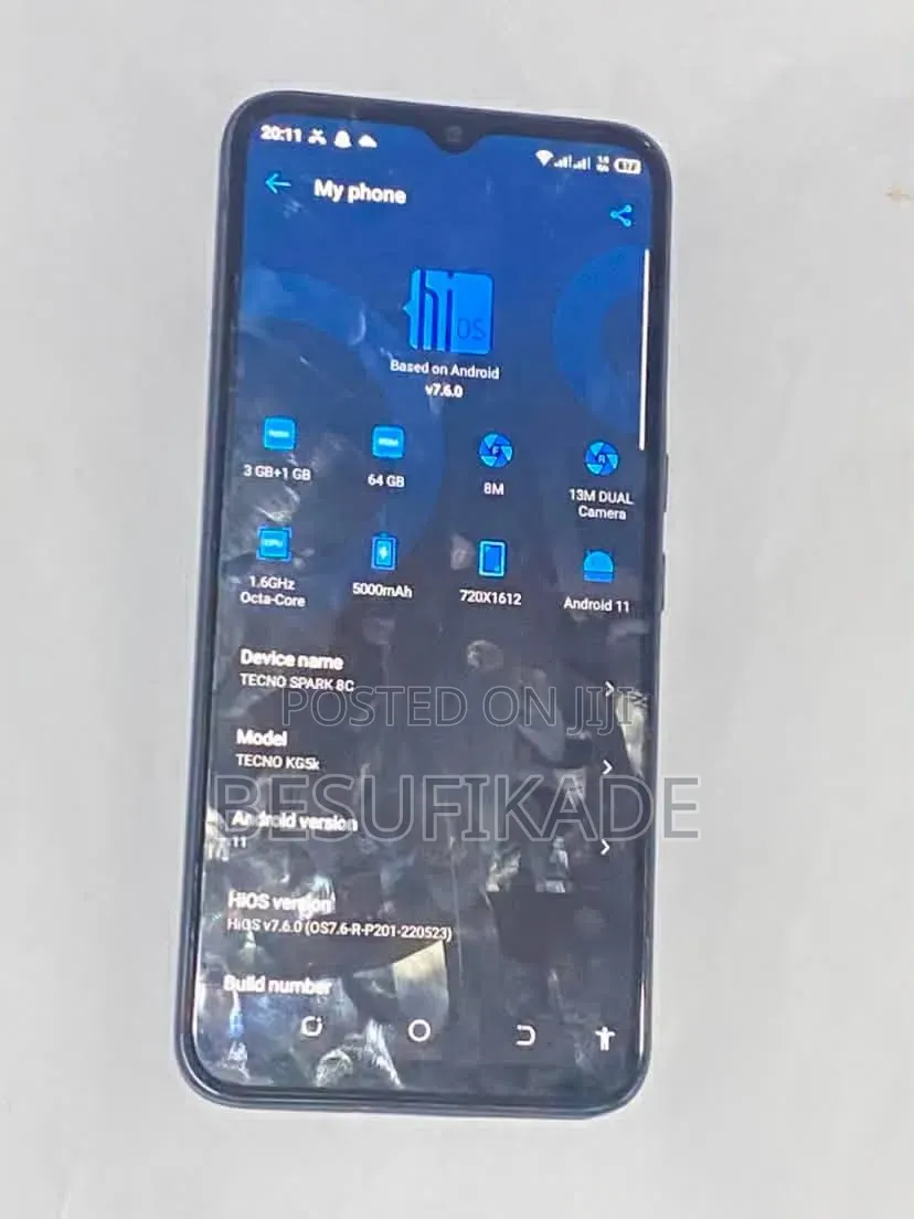 Tecno Spark 8C 64 GB Blue