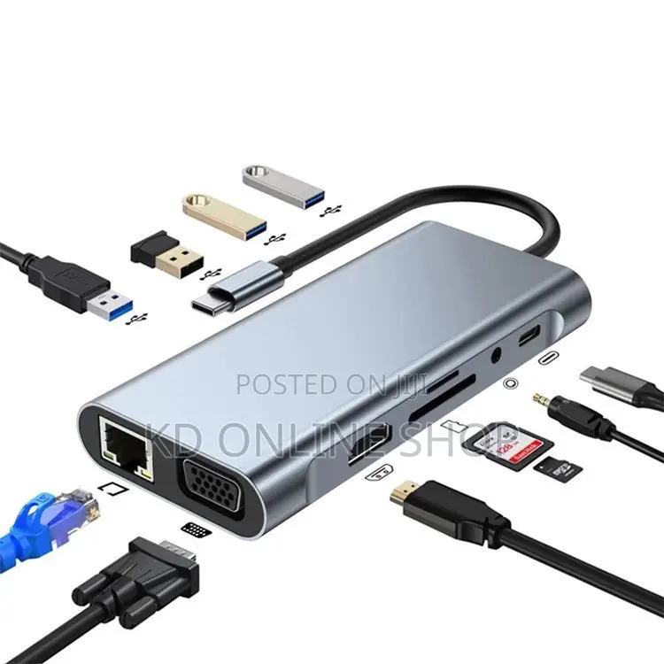 11-in-1 USB-C Hub – Your All-in-One Connectivity Solution!