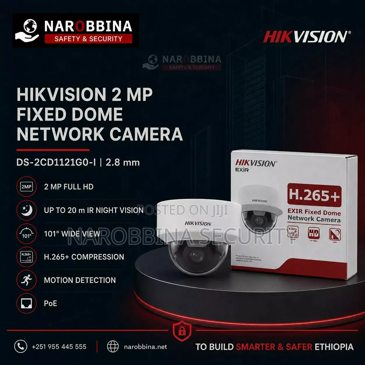 Hikvision 2mp Fixed Dome Network Camera