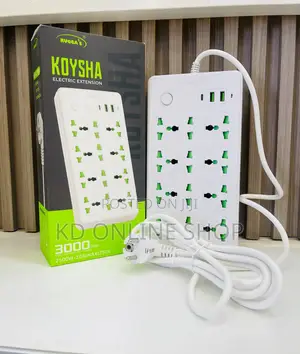 RUGGA'S KOYSHA 8-Way Extension Socket – 3M Cable