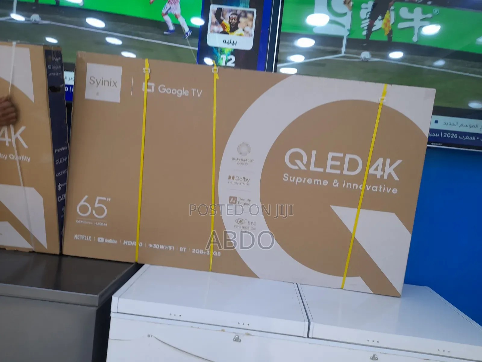 Syinix Smart Qled Googel TV 65 Inch Andraid Framless TV