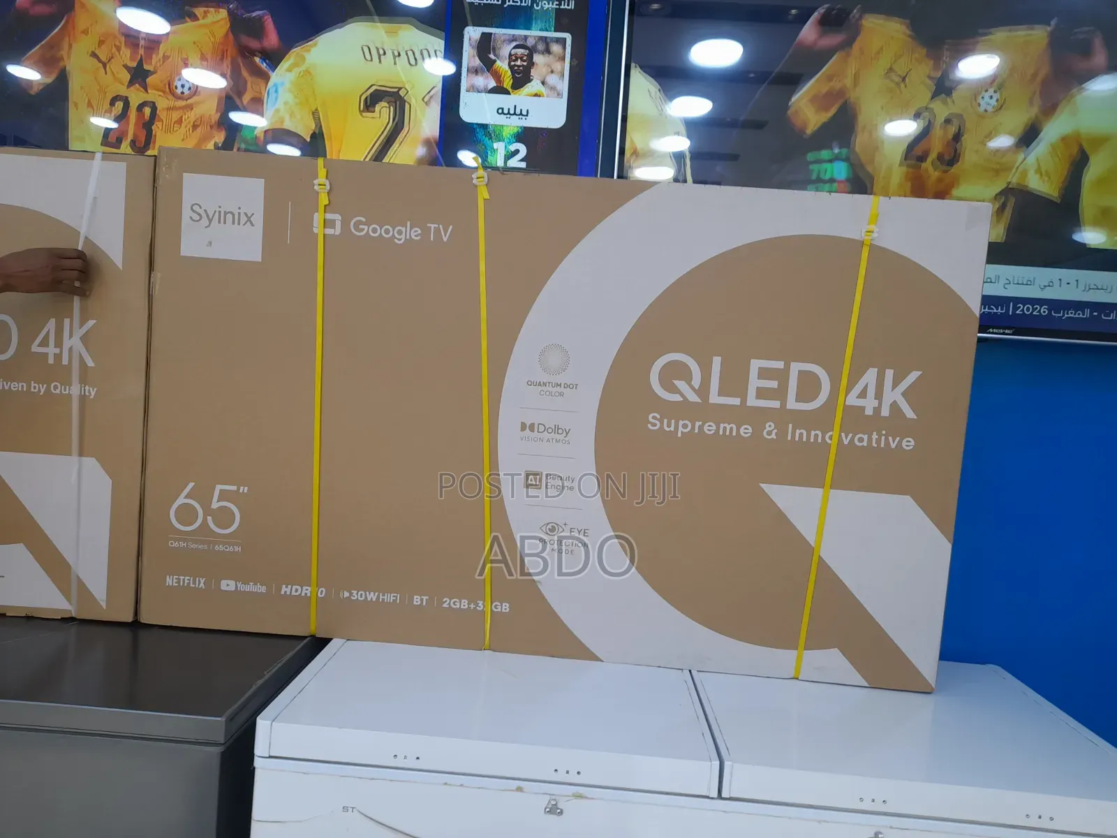 Syinix Smart Qled Googel TV 65 Inch Andraid Framless TV