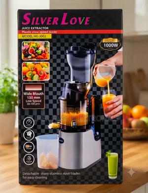Silver Love Slow Juicer Extractor – 1000W Cold Press Juicer